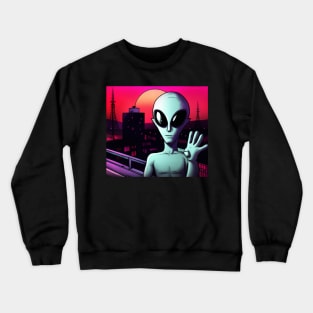 Friendly Alien Crewneck Sweatshirt